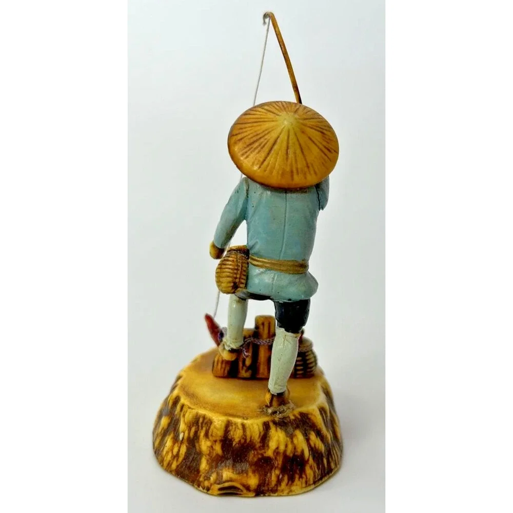 Vintage Japanese Celluloid‎ Fisherman Figurine SKU PB196/36